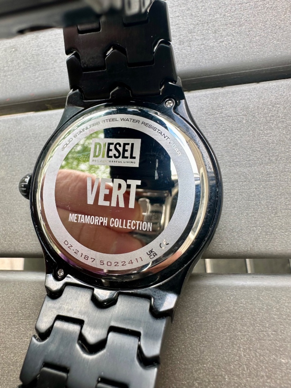 Diesel DZ2187 Black Stainless Steel Watch – Pristine Condition Full Set - Picture 4 of 9